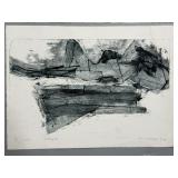 Pair of James D. Cota Collograph Prints Julia and Kristin Signed 1994