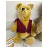 Steiff Teddy Bears Lot, Original Knopf Im Ohr German Plush, 2 Collectible Bears