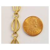 14K Gold Bracelet 12.99g 7 Inches Long Elegant Jewelry Piece