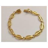 14K Gold Bracelet 12.99g 7 Inches Long Elegant Jewelry Piece