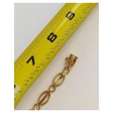 14K Gold Bracelet 12.99g 7 Inches Long Elegant Jewelry Piece