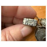 Sterling Silver Brown Country Baskets Charms