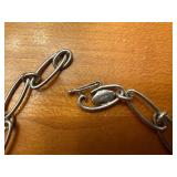 Sterling Silver Oval Link Bracelet - 8 Inches Long