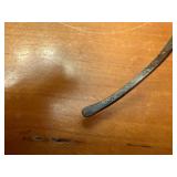 Sterling Silver Cuff Bracelet - Engraved Leaf Border - Open Gap