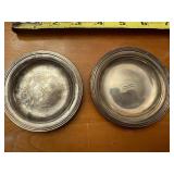 Sterling Silver Lids - 7 in Diameter - Set of 2