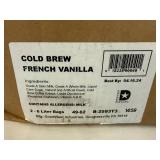 SSS. 2x 6 liter Bags Cold Brew French Vanilla Coffee