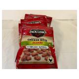 SSS. 6x 3.25oz Jacks Links Chicken Bites-Jalapeno