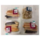 L. 1x 16oz Shrimp & 3x Various Wts Trout Fillets