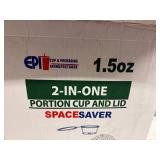 6x 50ct Sleeves 2-in-one 1.5oz Portion Cup & Attached Lid