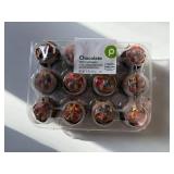 UP. 6x 12ct Frozen Chocolate Mini Cupcakes-Best By 12/23/2025
