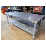 Stainless Steel Table with Bottom Shelf