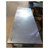 Stainless Steel Table with Bottom Shelf
