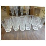 Glassware and Cream and Sugar Servers