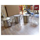 Glassware and Cream and Sugar Servers