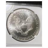 2000 AMERICAN SILVER EAGLE NGC MS69