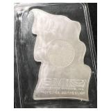 1 TROY OZ .999 FINE SILVER AMERICAN FLAG BAR