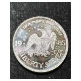 1 TROY OZ .999 FINE SILVER LIBERTY ROUND