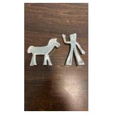 Pure Silver 999 Gumby and his horse!