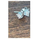 10Kt Gold and diamond earrings