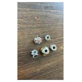 5 Retired Pandora 925 ALE charms Silver