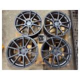 Set of 4 Liquid Metal 20" Alloy Wheels – 20x8.5J – With TPMS Sensors & Lug Kit