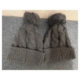 2 Womens Braided Winter Hats