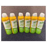 6 Bottles Of Alba Botanical 50 Spf Sunscreen