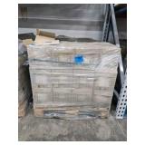 Pallet of Speckled Yellow Agrob Buchtal German Porcelain Stone Tiles 8x8" (60 Boxes)