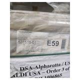 Pallet of Speckled Yellow Agrob Buchtal German Porcelain Stone Tiles 6x6" (98 Boxes)