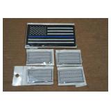 Boss Dog Tactial Velcro Patches - Reflectors/Blue Line Flag