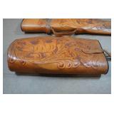Carved Leather Two-Piece Long Gun Case