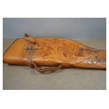 Carved Leather Two-Piece Long Gun Case