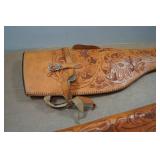 Carved Leather Two-Piece Long Gun Case