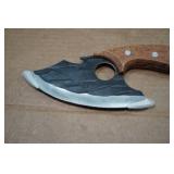 Rolled Carbon Steel Finger Hole Hunting Knife