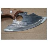 Rolled Carbon Steel Finger Hole Hunting Knife