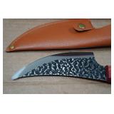 Viking Custom Knife Co 9.5" Hammered Carbon Steel Knife