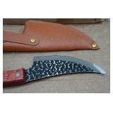 Viking Custom Knife Co 9.5" Hammered Carbon Steel Knife