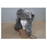 Mad Bomber Rabbit Fur Hat - Large