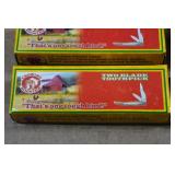 *4* Crowing Rooster Two Blade Toothpick Pocket Knives