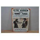 Novelty Metal Sign - Bonnie & Clyde