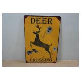Novelty Metal Sign - Deer Crossing