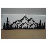 Laser Cut Mountain Silhouette