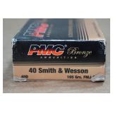 50 PMC Bronze .40 S&W 165 Gr FMJ Ammo
