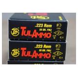 60 TulAmmo .223 Rem 55 Gr FMJ Steel Case Ammo