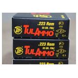 60 TulAmmo .223 Rem 55 Gr FMJ Steel Case Ammo