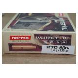 20 Norma Whitetail .270 Win 130 Gr SP Ammo