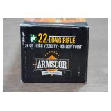 500 Armscor .22 LR 36 Gr HP Ammo