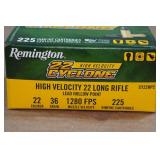 225 Remington 22 Cyclone .22 LR 36 Gr Lead HP Ammo