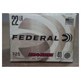 325 Federal Automatch .22 LR 40 Gr LRN Ammo