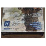 10 Hunt American Sniper 12 Gauge 2-3/4" 494 Gr Slugs